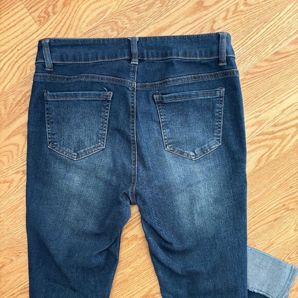 Womens D. Jeans Capri Size 6 Jeans Ankle Cropped Bottom Cuff Stretch Pants - Picture 3 of 5